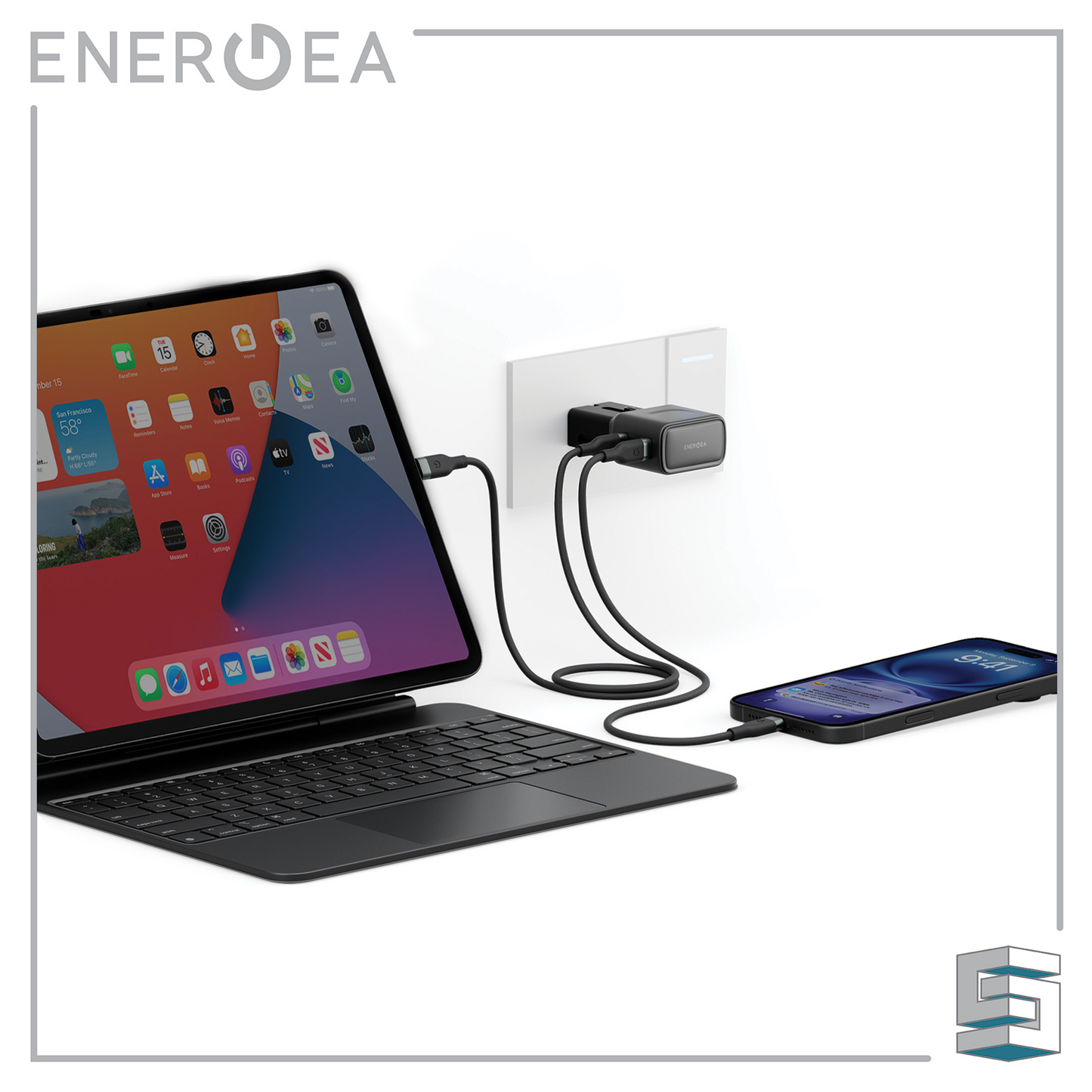 Wall Charger - ENERGEA TravelGo Adapter 45 Global Synergy Concepts