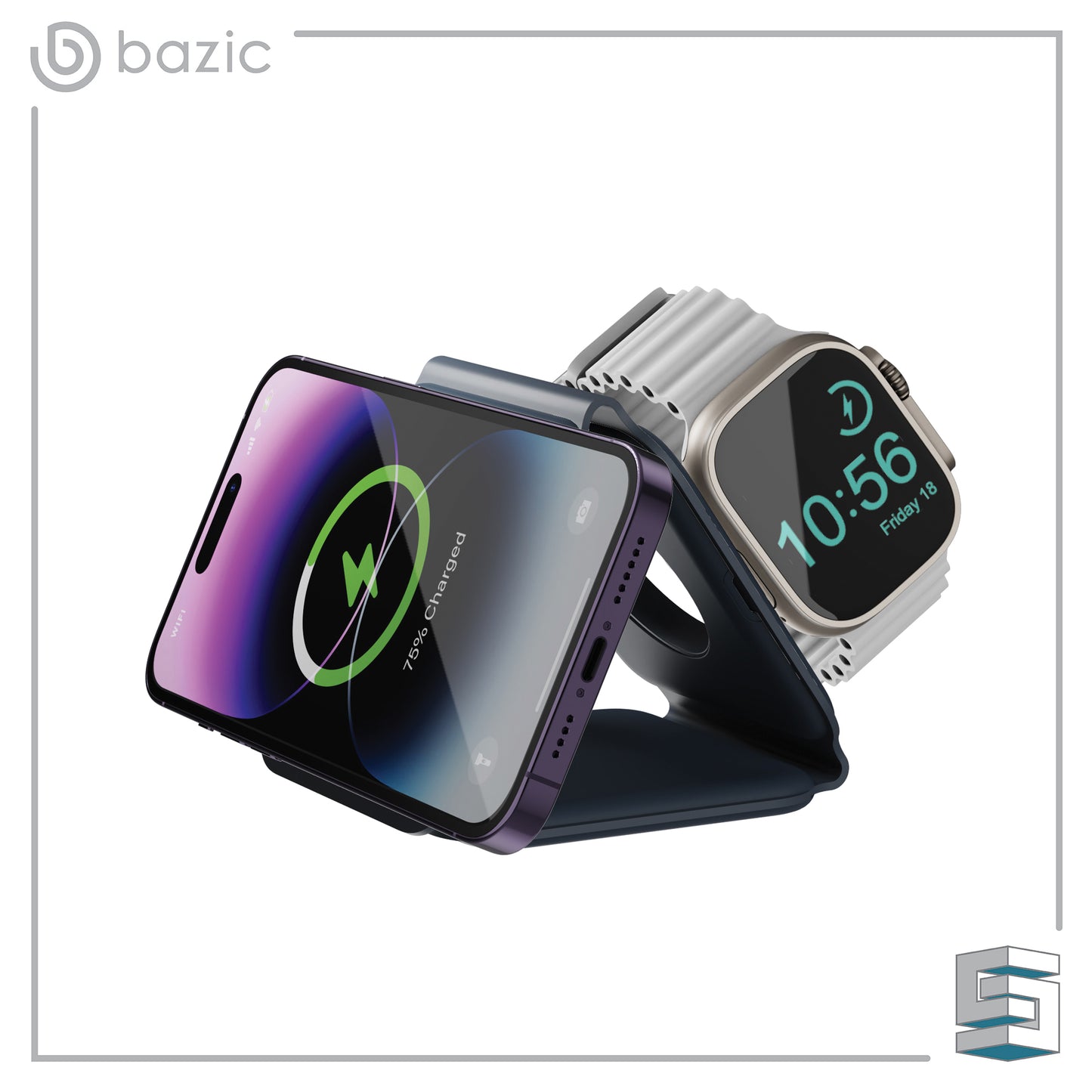 Foldable wireless charger - Bazic by ENERGEA GoMag Trio Plus Global Synergy Concepts