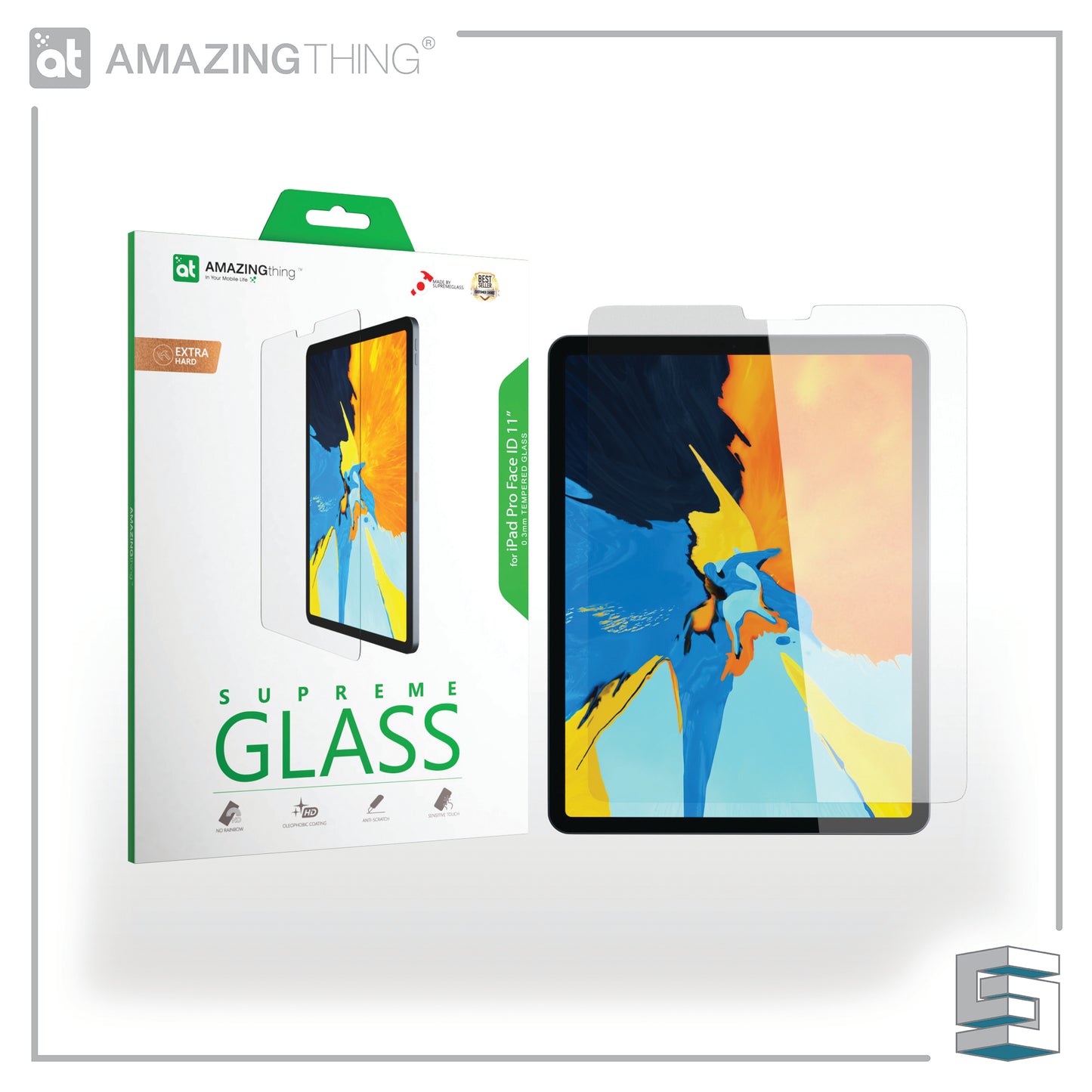 Tempered Glass for Apple iPad Pro 11" (2018) β AMAZINGTHING SupremeGlass Ultra Clear 0.3mm Global Synergy Concepts