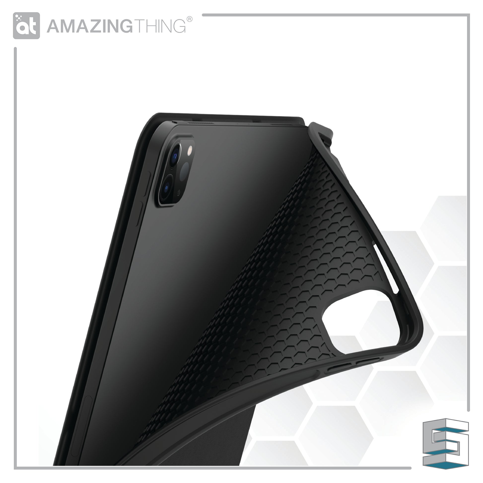 Case for Apple iPad Pro 12.9" (2020) - AMAZINGTHING Evolution (antimicrobial) Black Global Synergy Concepts