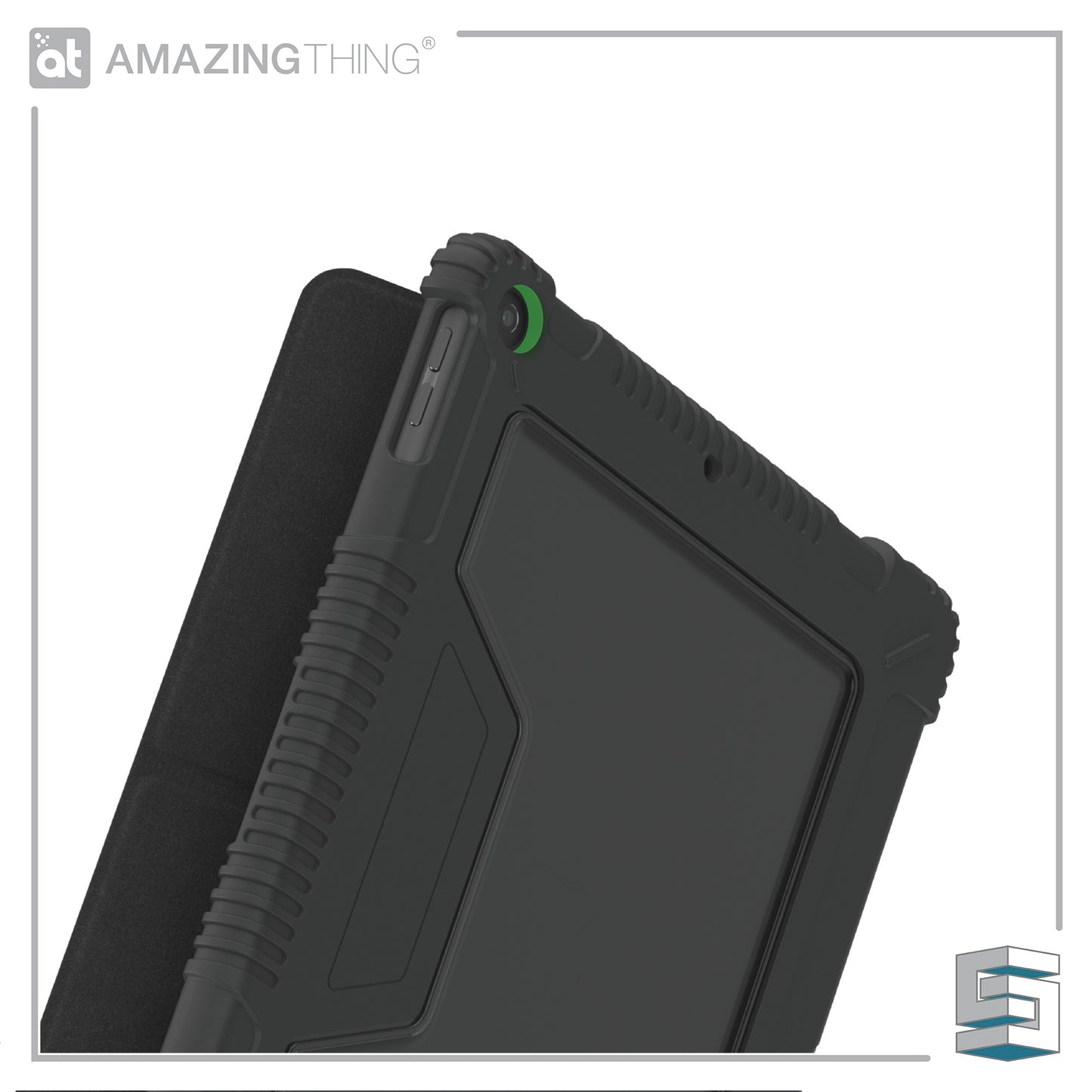 Case for Apple iPad 10.2" (2020) - AMAZINGTHING Military Drop Proof (antimicrobial) Black Global Synergy Concepts