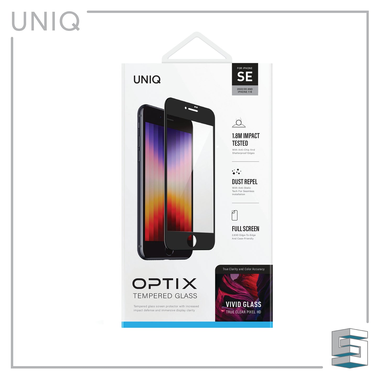 Tempered Glass for Apple iPhone SE (2022) β UNIQ Optix Vivid Global Synergy Concepts