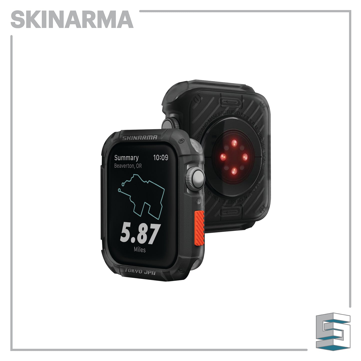 Apple Watch Strap & Case - SKINARMA Shokku+Kurono bundle set (45/44mm) Global Synergy Concepts
