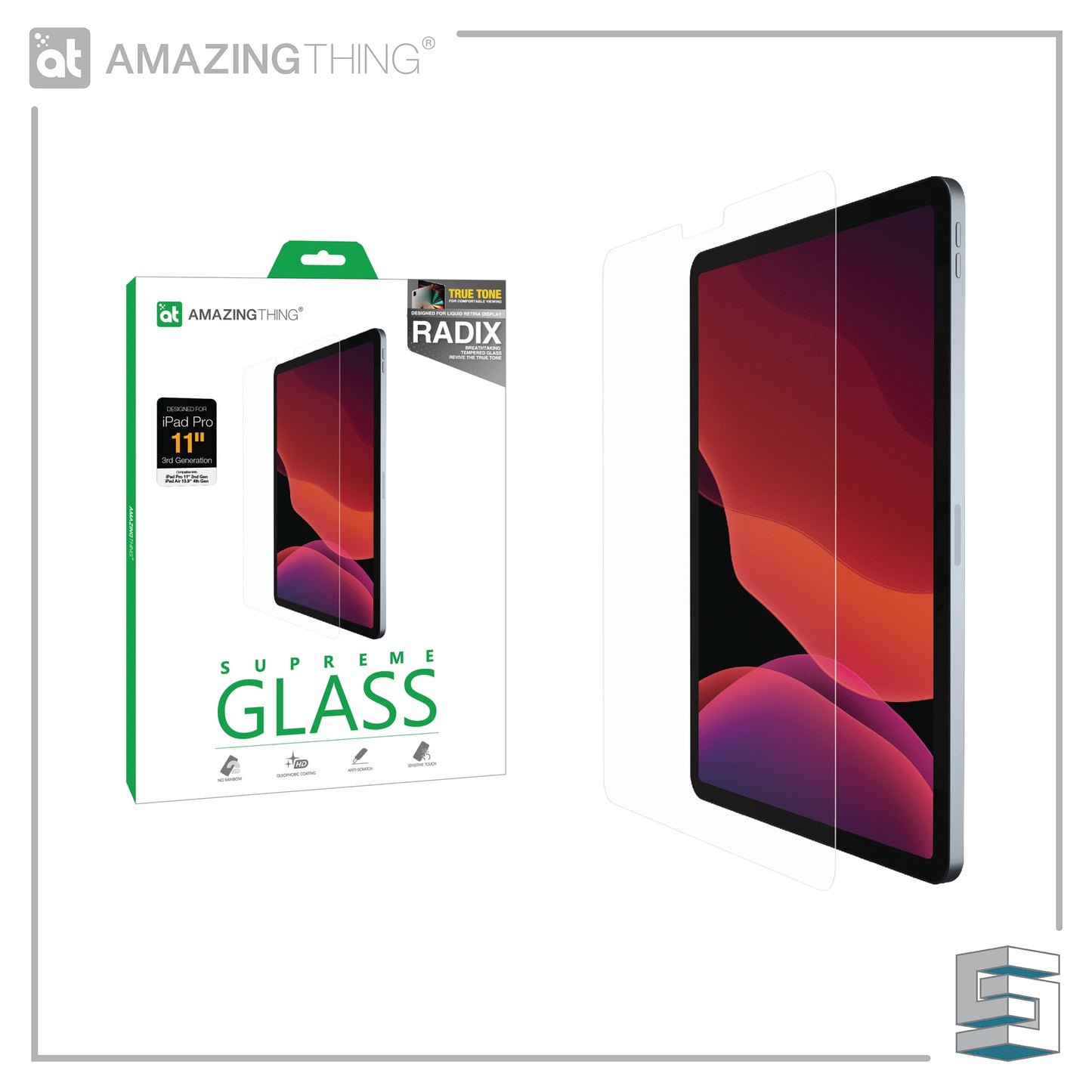 Tempered Glass for Apple iPad Pro 11" (2021) β AMAZINGTHING SupremeGlass Ultra Clear 0.3mm Global Synergy Concepts