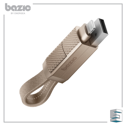 USB-C + Lightning + USB-A Cable - ENERGEA Bazic Alucable 15CM Global Synergy Concepts