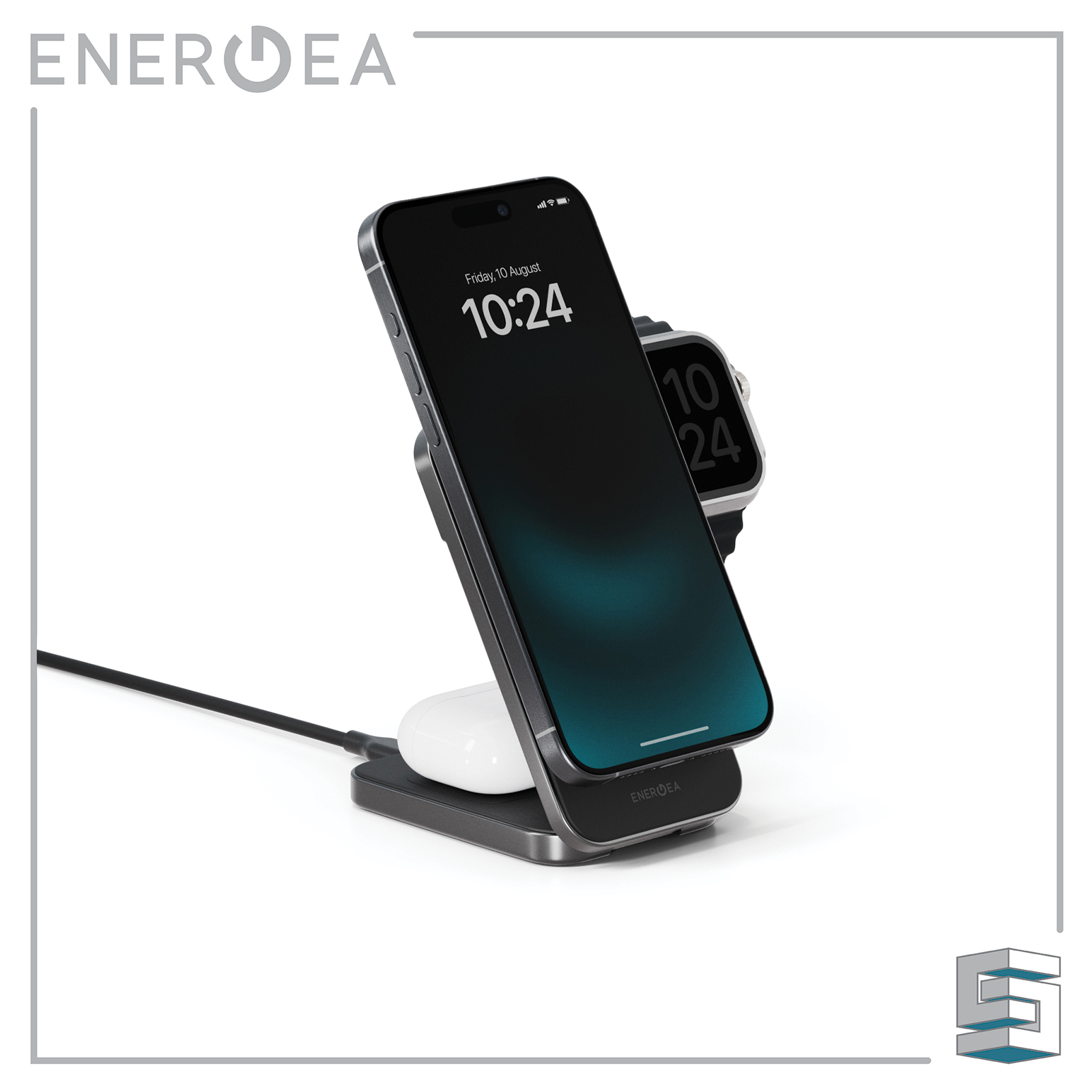 3-In-1 Wireless Charging Stand - ENERGEA MagTrio Plus (Qi2 certified) Global Synergy Concepts