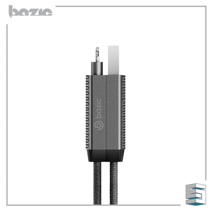 USB-C + Lightning + USB-A Cable - ENERGEA Bazic Alucable 100CM Global Synergy Concepts