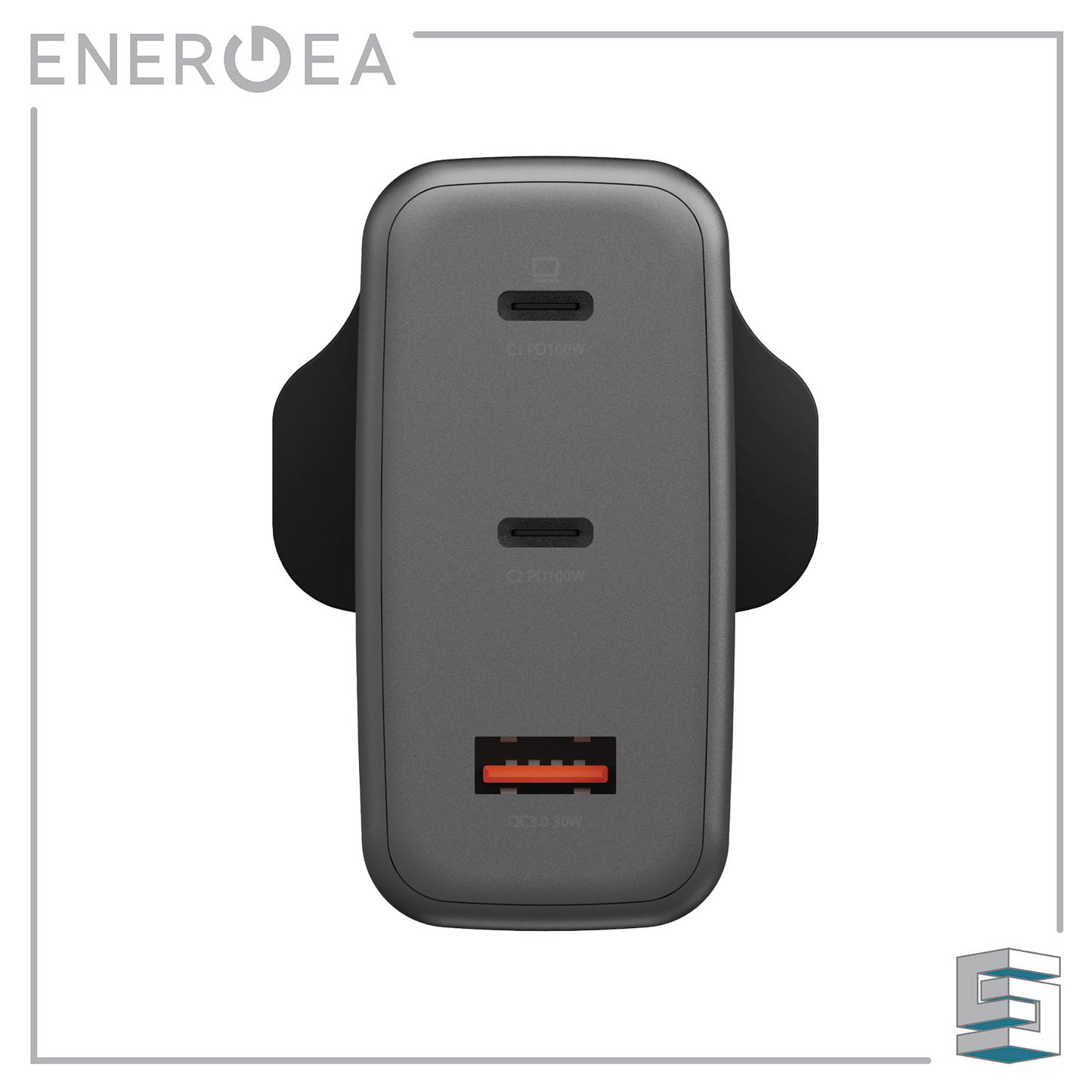 Wall Charger - ENERGEA AmpCharge GaN100 (2 USB-C & 1 USB-A) Global Synergy Concepts