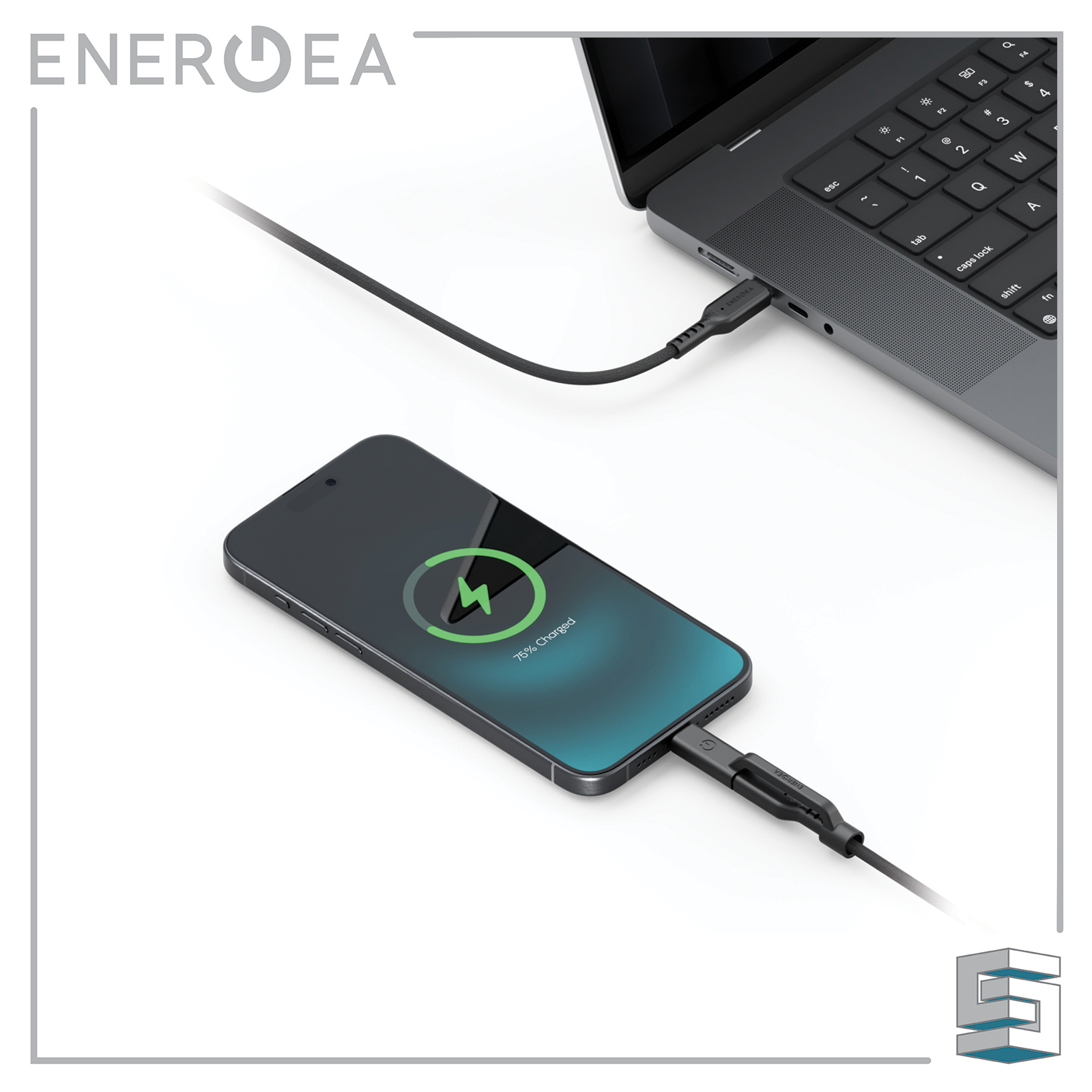 2-in-1 Cable - ENERGEA Flow Duo 2-in-1 CtoC + Lightning Cable Global Synergy Concepts