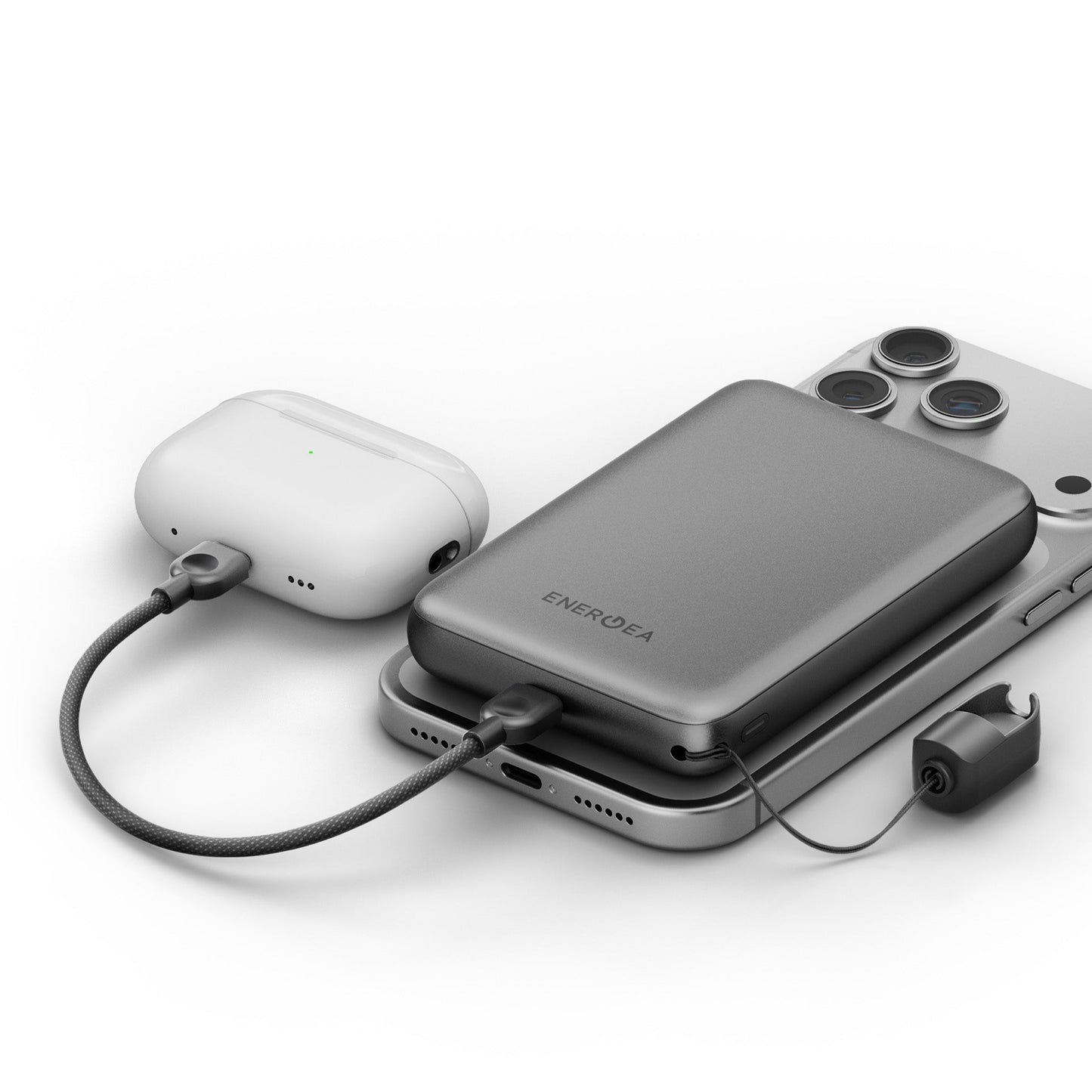 Magnetic Power Bank 10,000mAh - ENERGEA MagPac Loop 10K Global Synergy Concepts
