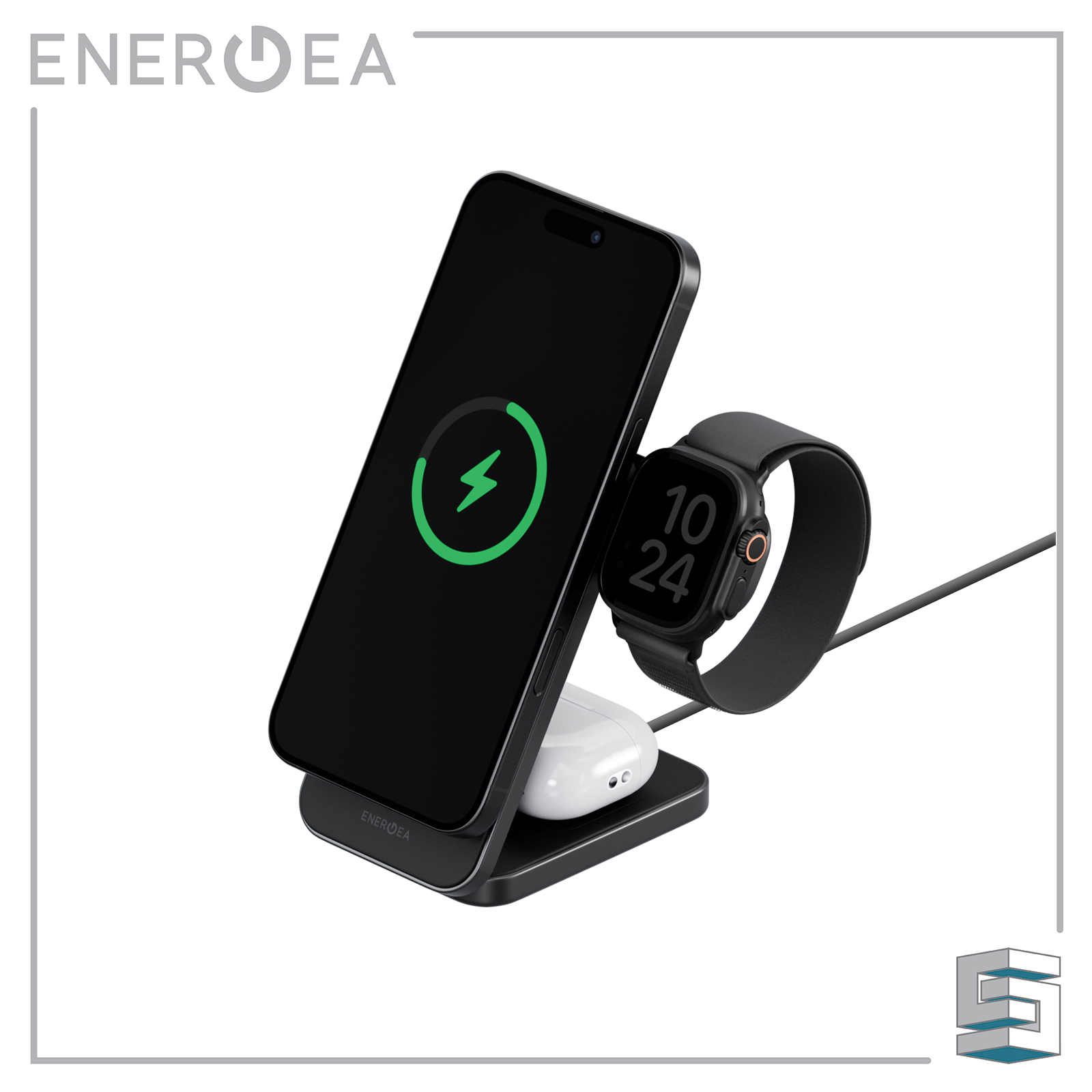 3-In-1 Wireless Charging Stand - ENERGEA MagTrio Plus (Qi2 certified) Global Synergy Concepts