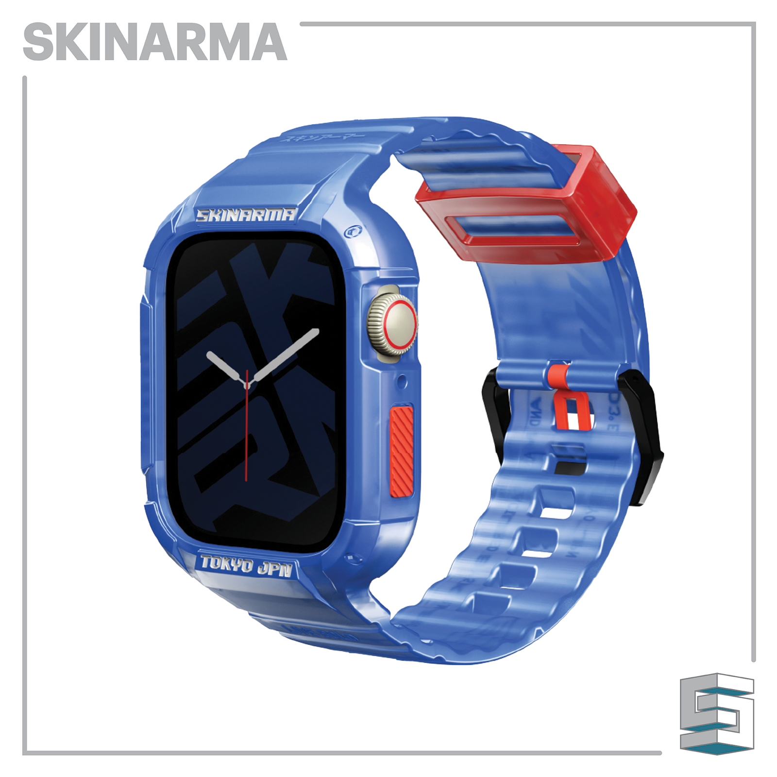 SKINARMA 2-IN-1 APPLE WATCH STRAP + CASE SAIDO 45/44 MM Global Synergy Concepts