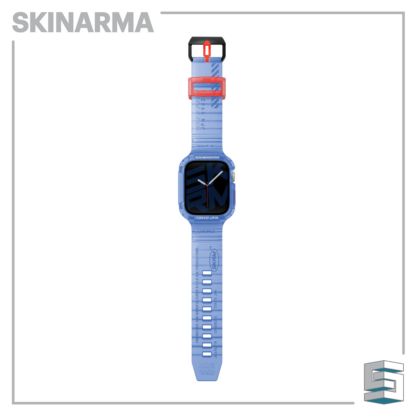 SKINARMA 2-IN-1 APPLE WATCH STRAP + CASE SAIDO 45/44 MM Global Synergy Concepts