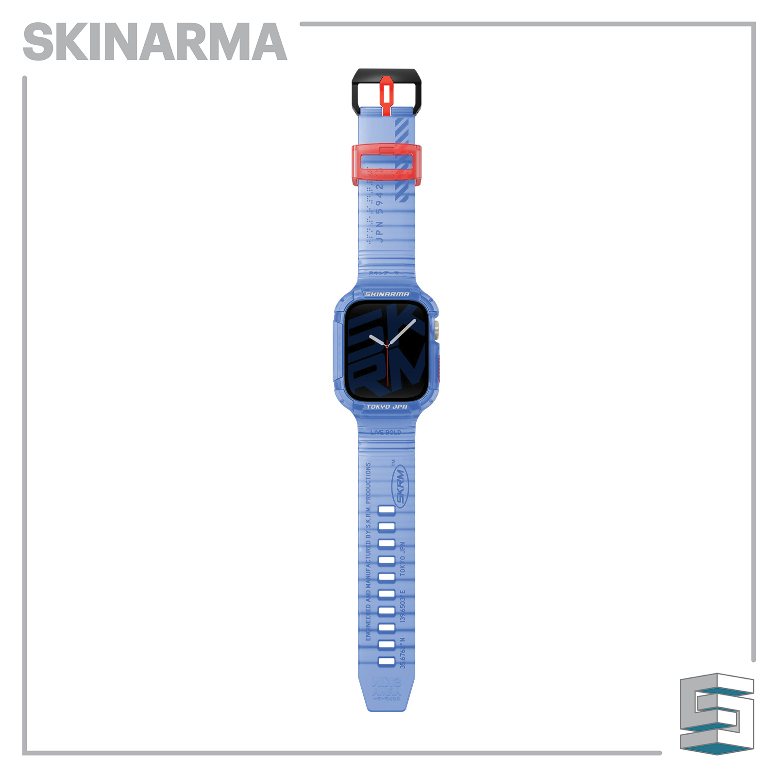 SKINARMA 2-IN-1 APPLE WATCH STRAP + CASE SAIDO 45/44 MM Global Synergy Concepts