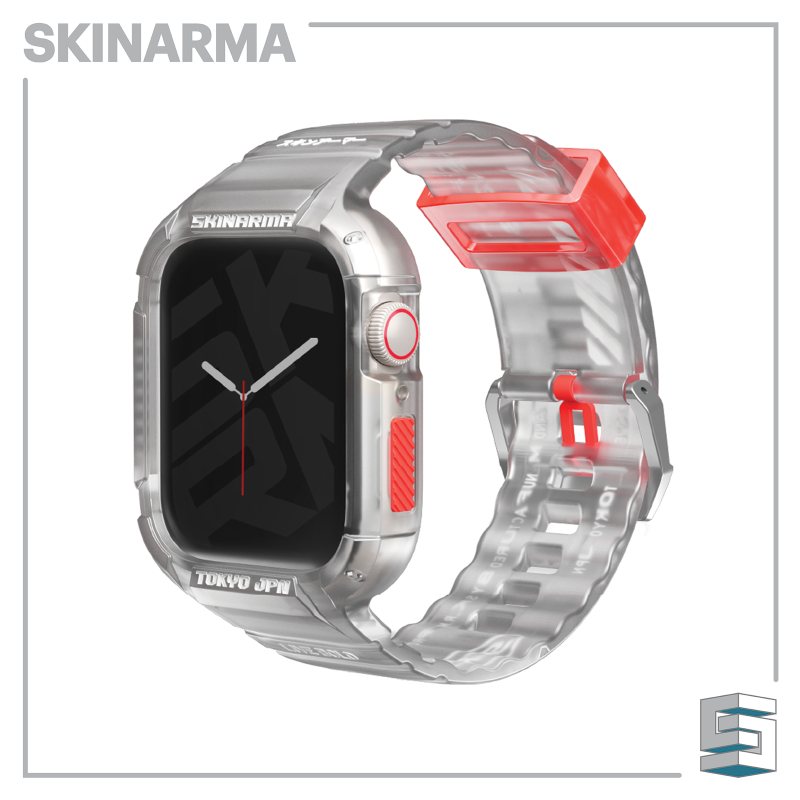 SKINARMA 2-IN-1 APPLE WATCH STRAP + CASE SAIDO 45/44 MM Global Synergy Concepts