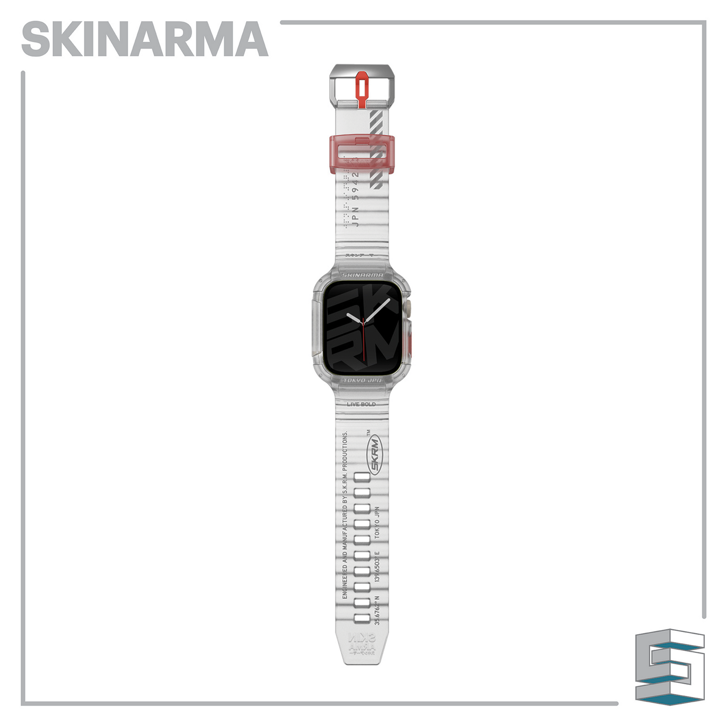 SKINARMA 2-IN-1 APPLE WATCH STRAP + CASE SAIDO 45/44 MM Global Synergy Concepts
