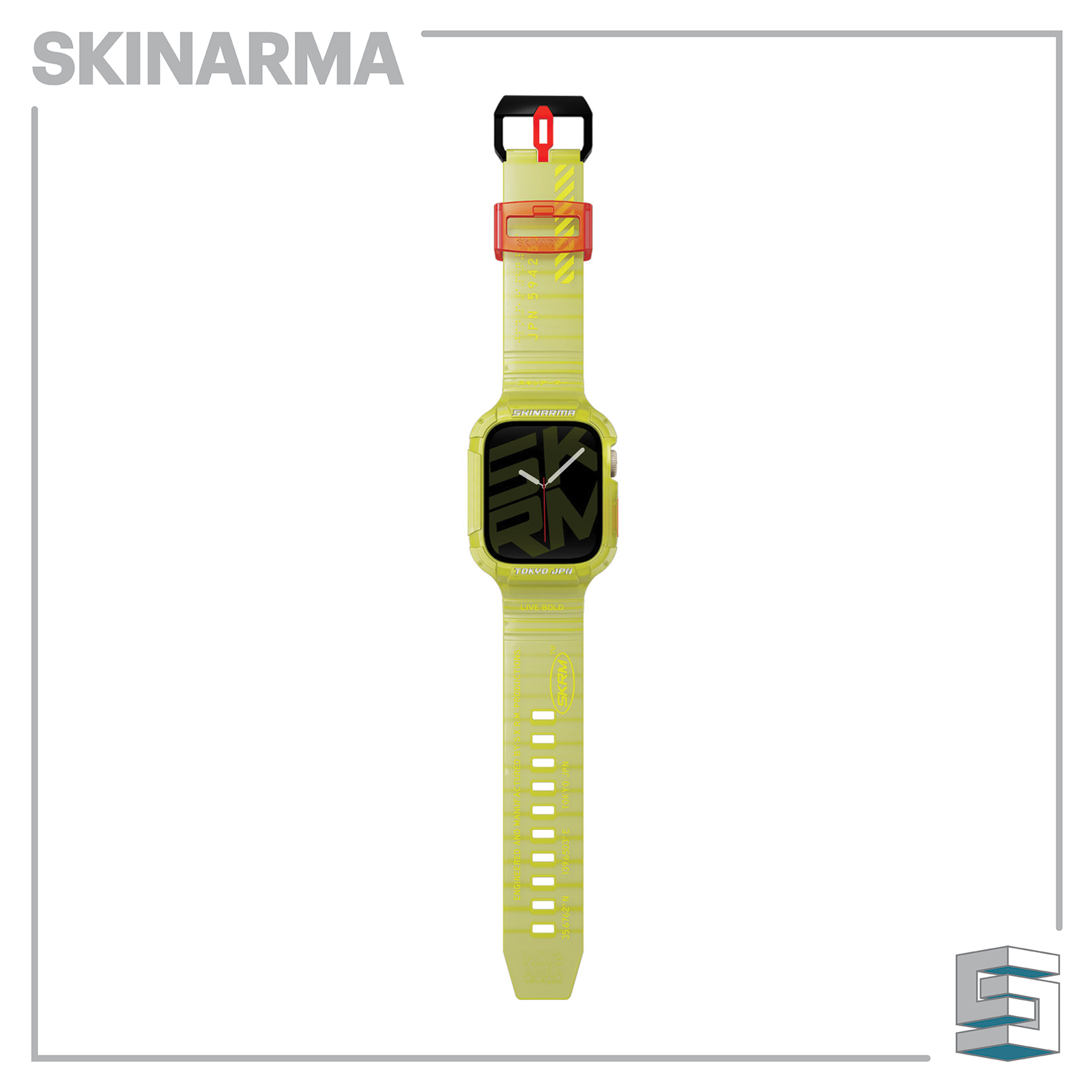 SKINARMA 2-IN-1 APPLE WATCH STRAP + CASE SAIDO 45/44 MM Global Synergy Concepts