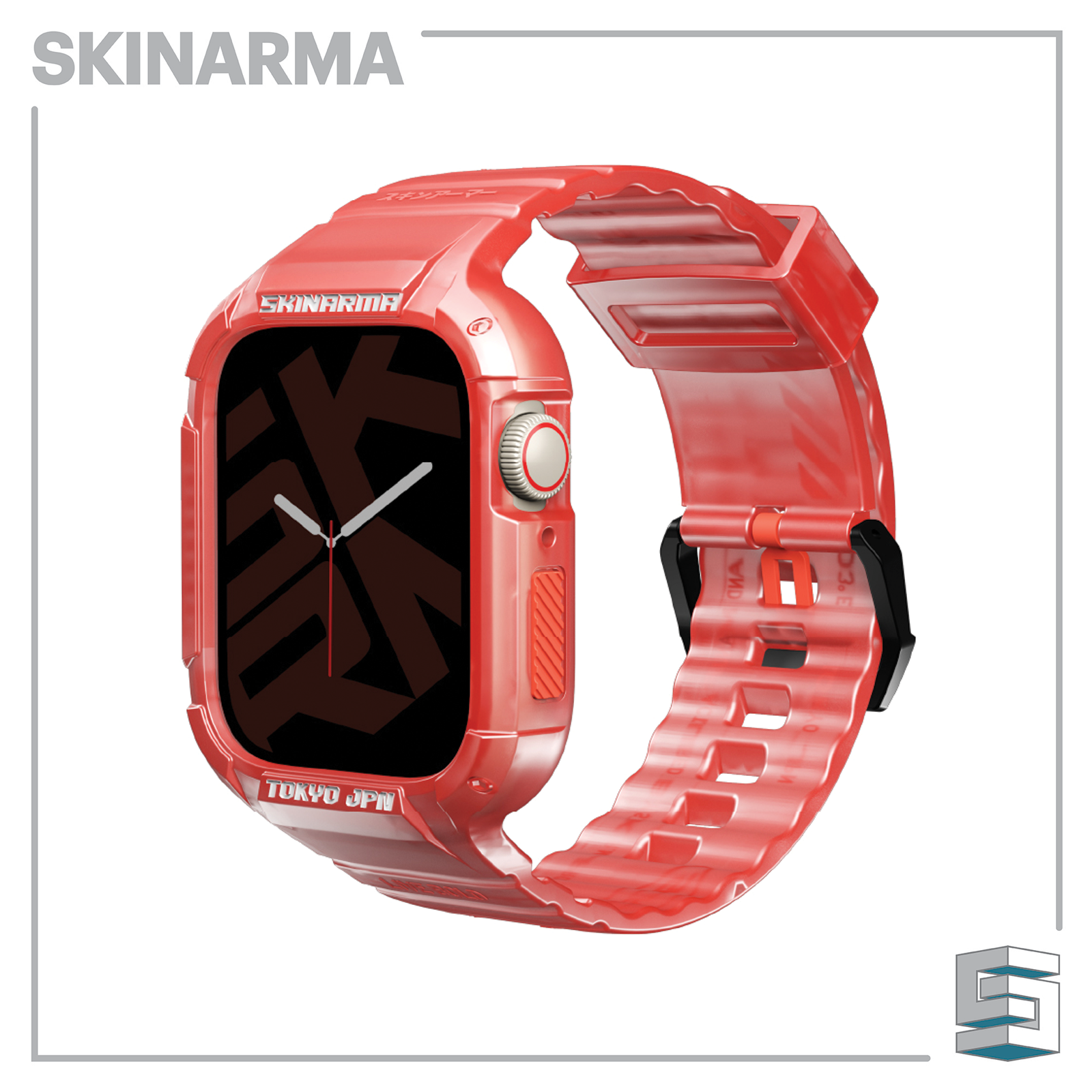 SKINARMA 2-IN-1 APPLE WATCH STRAP + CASE SAIDO 45/44 MM Global Synergy Concepts