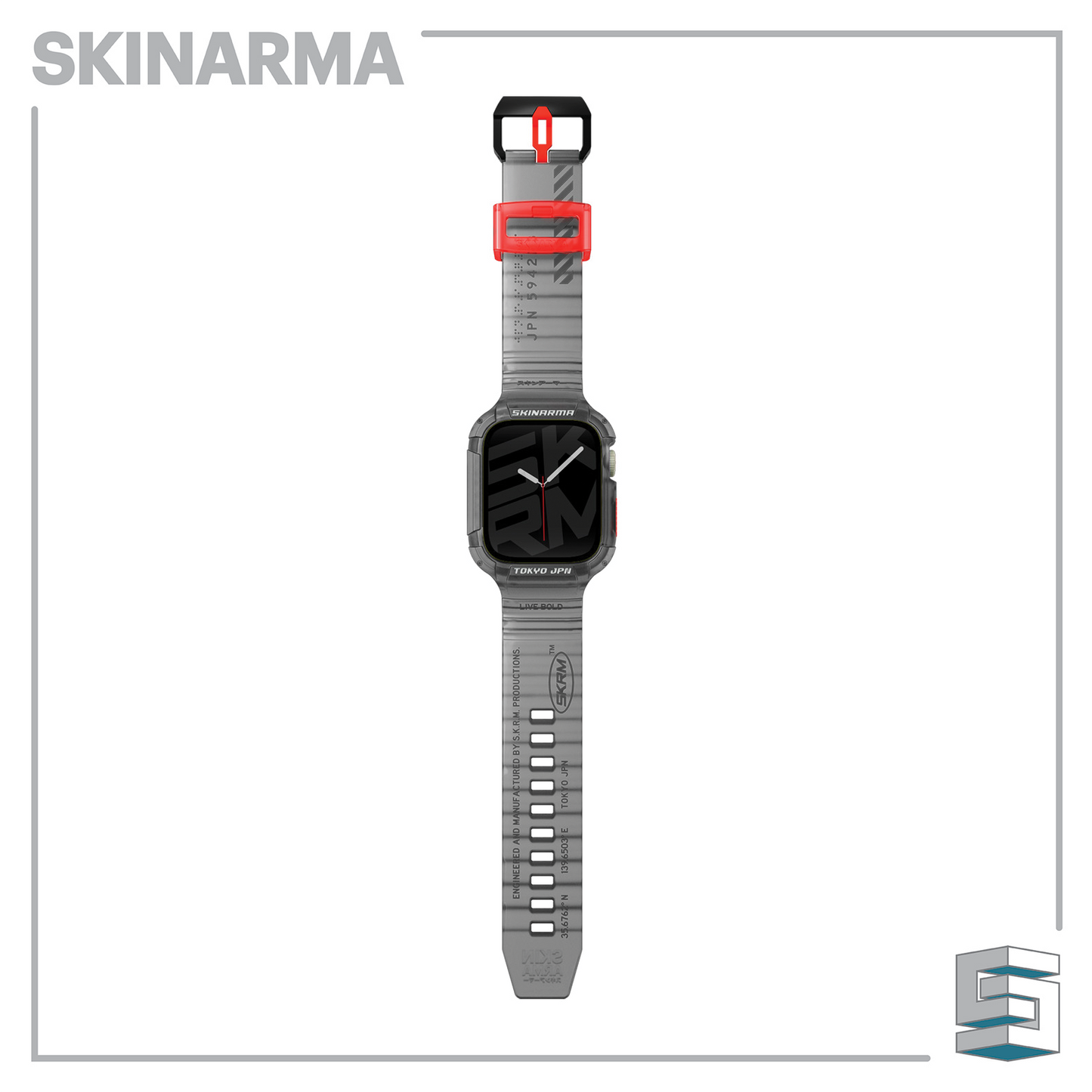 SKINARMA 2-IN-1 APPLE WATCH STRAP + CASE SAIDO 45/44 MM Global Synergy Concepts