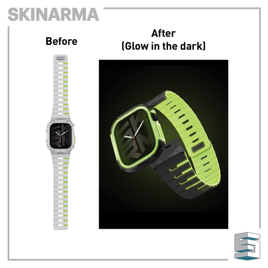 Strap + Case set for Apple Watch - SKINARMA Gemini + Atom (NITEGLOW) Global Synergy Concepts