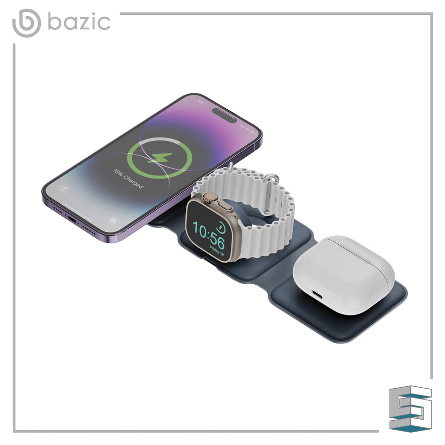 Foldable wireless charger - Bazic by ENERGEA GoMag Trio Plus Global Synergy Concepts