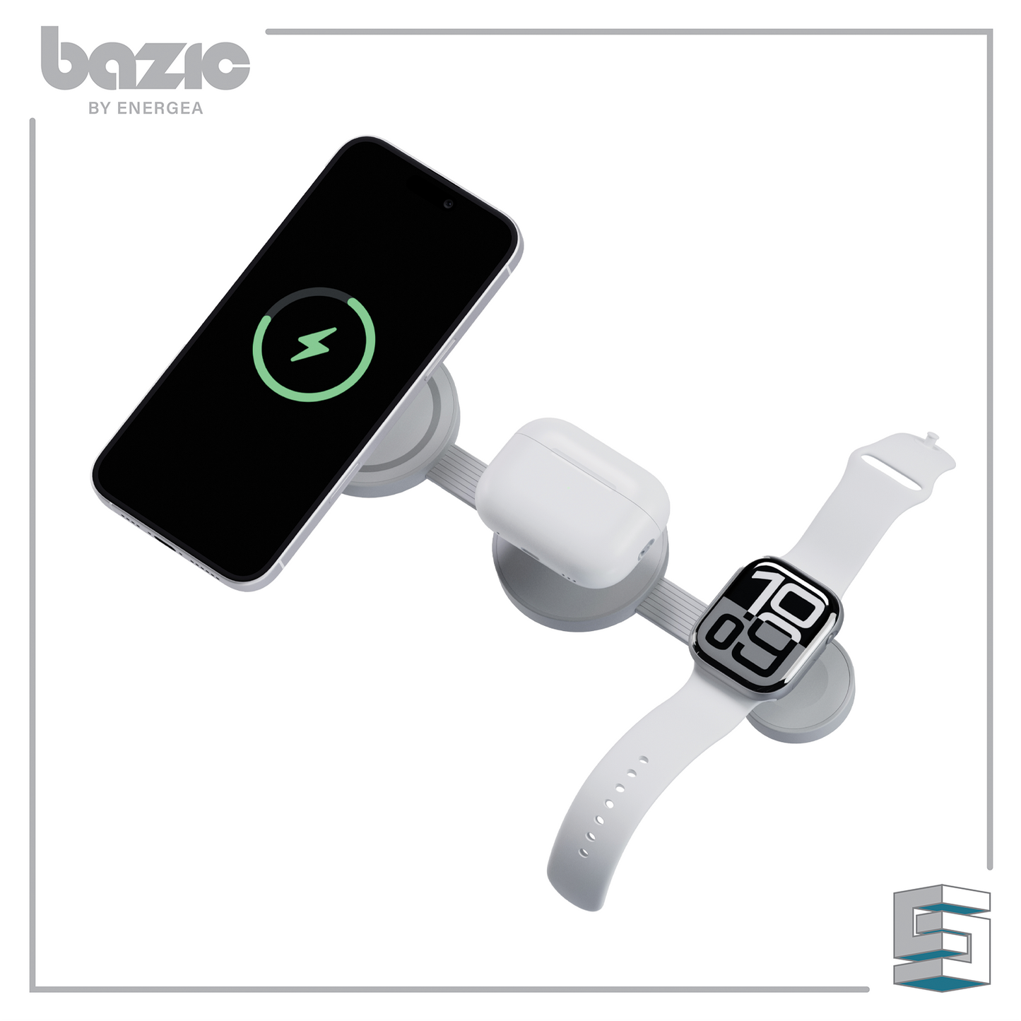 Wireless Charger - ENERGEA Bazic GoMag Trio 2 Global Synergy Concepts