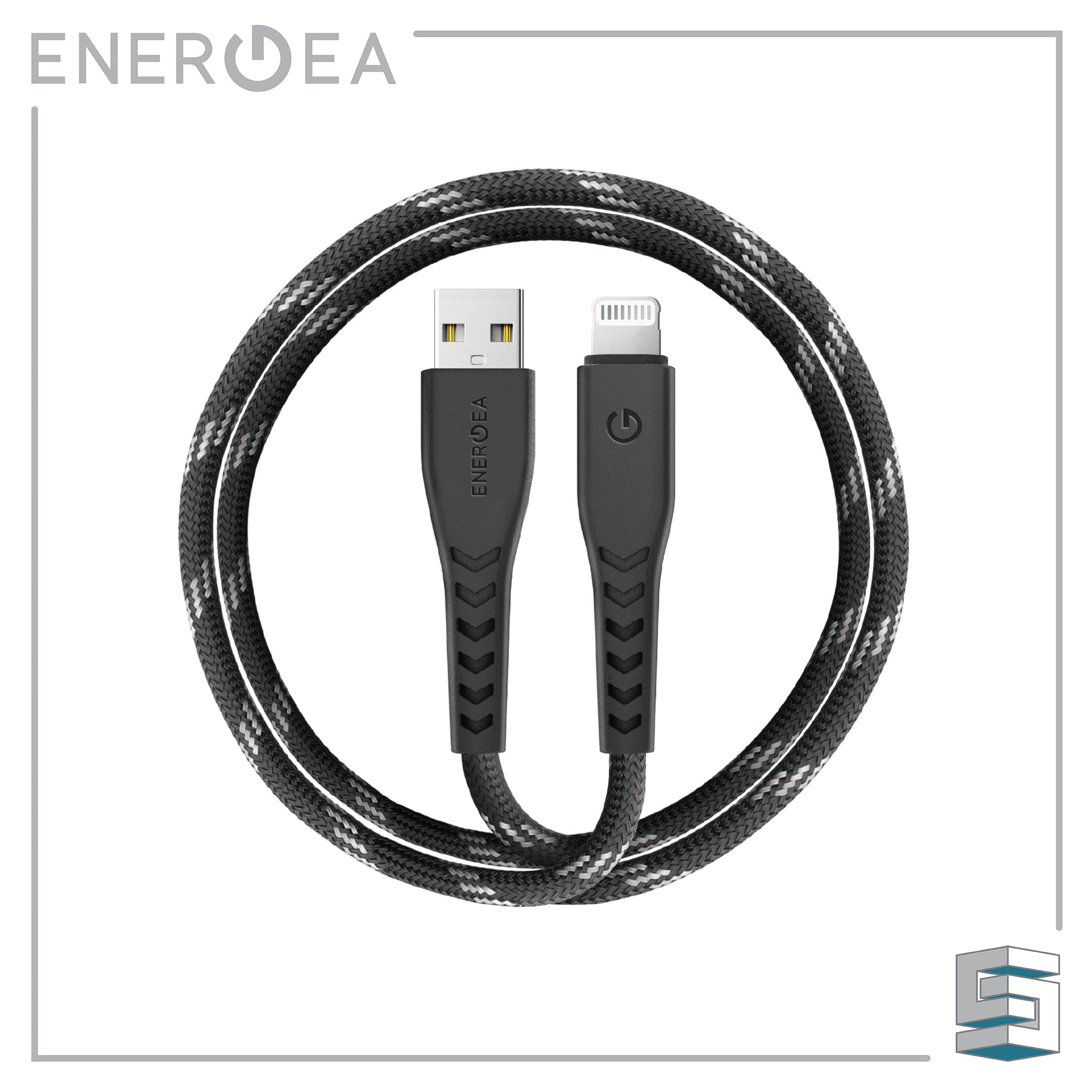 Charge & Sync A to Lightning Cable - ENERGEA NyloFlex MFI 3M Global Synergy Concepts