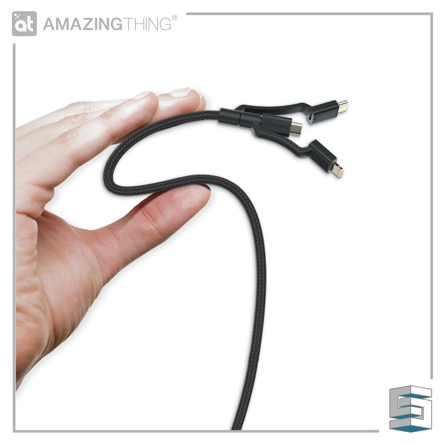 Charge & Sync 3-in-1 Cable - AMAZINGTHING Power Max Plus 3-in-1 1.2m Global Synergy Concepts