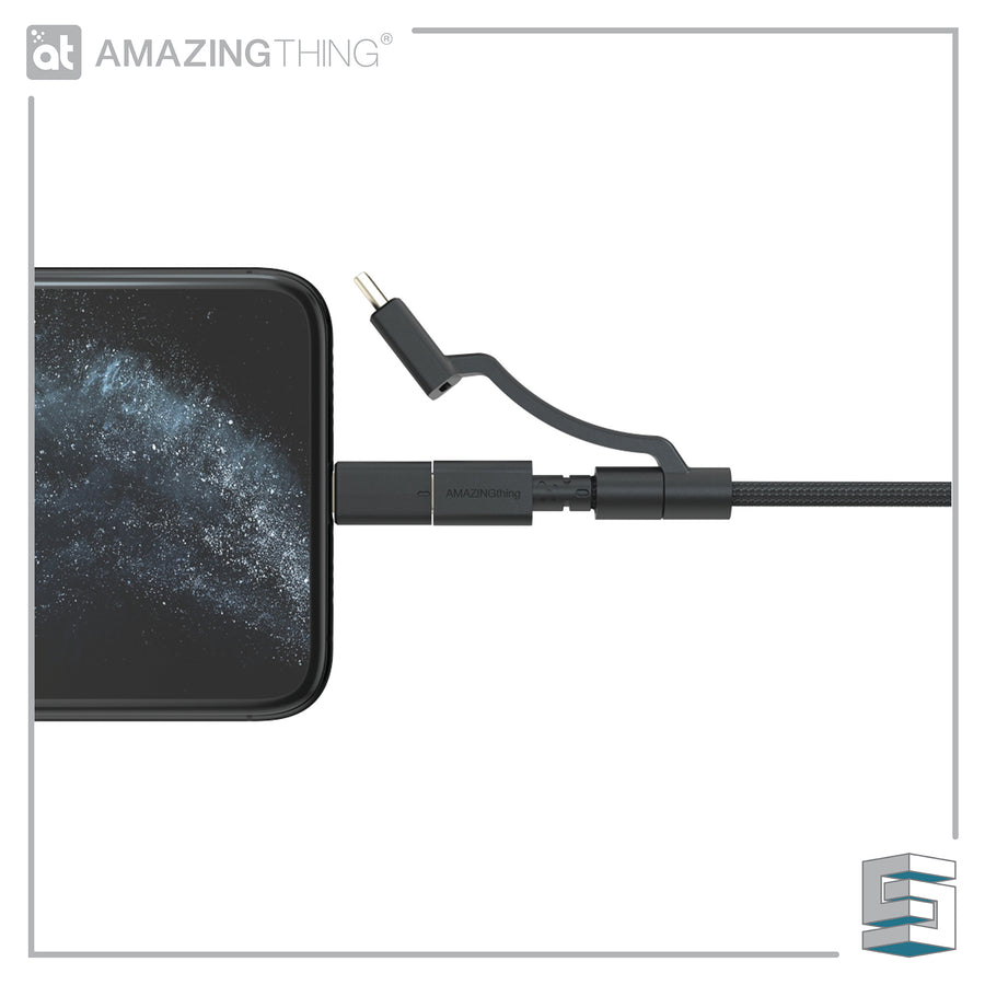 Charge & Sync 3-in-1 Cable - AMAZINGTHING Power Max Plus 3-in-1 1.2m Global Synergy Concepts