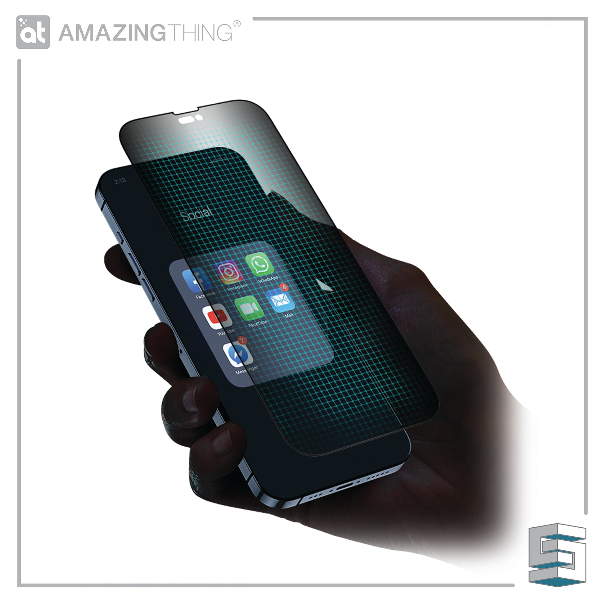 Tempered Glass for Apple iPhone 14 series - AMAZINGTHING RADIX SupremeGlass 2.75D 0.3mm Privacy Full Glass Global Synergy Concepts