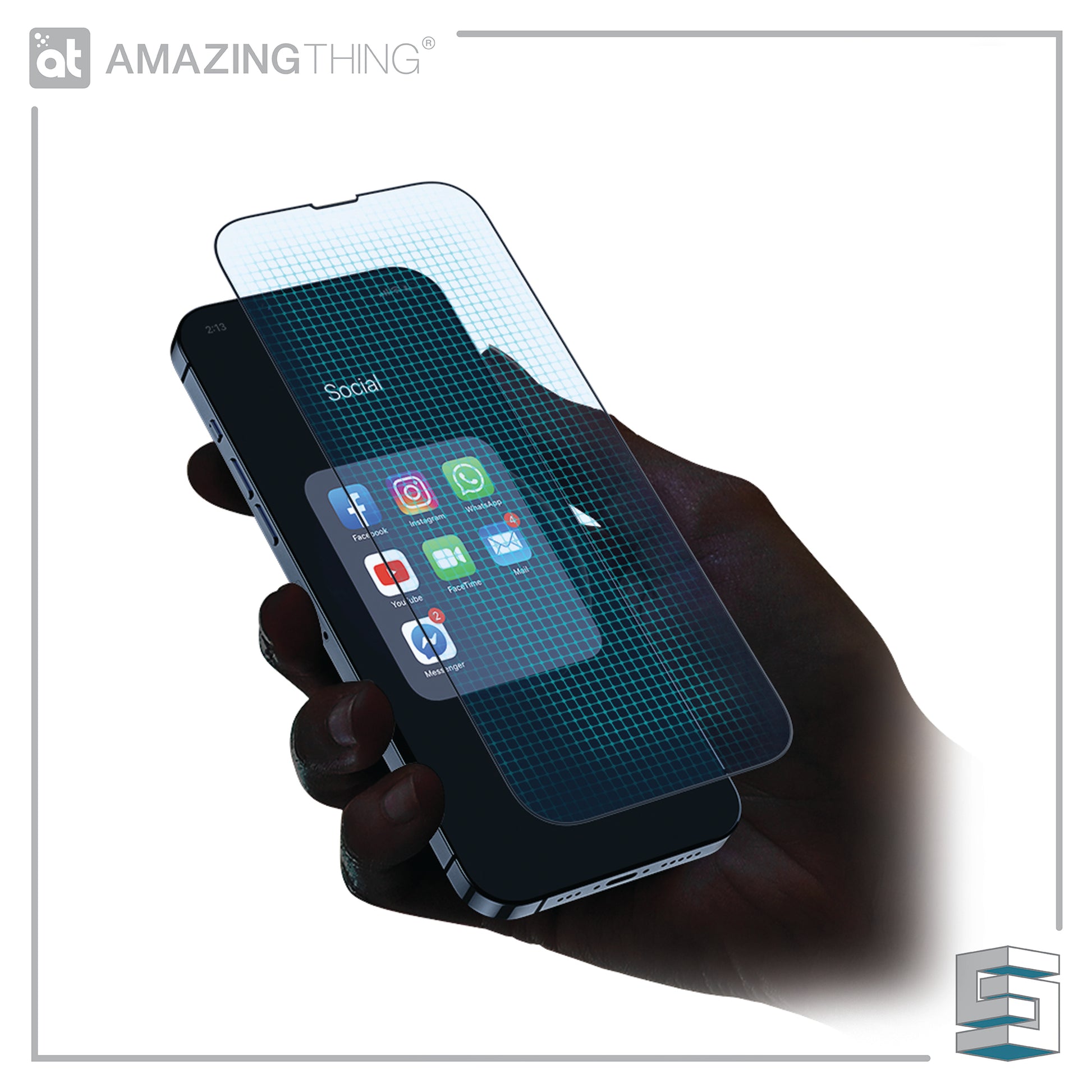 Tempered Glass for Apple iPhone 14 series - AMAZINGTHING RADIX SupremeGlass 2.75D 0.3mm Anti Blue Light Full Glass Global Synergy Concepts
