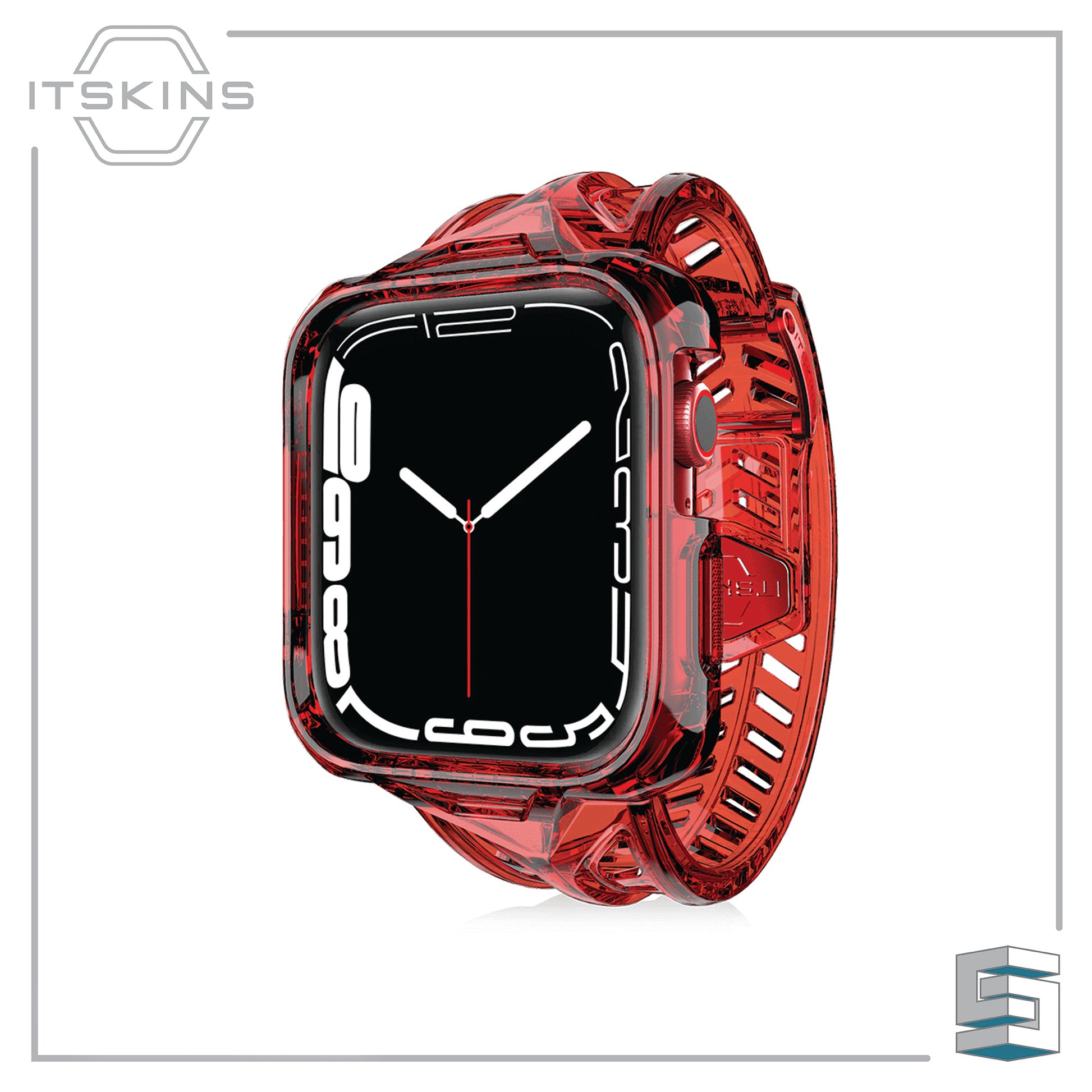 Case for Apple Watch Series SE/4/5/6/7/8 - ITSKINS Spectrum // Clear Combo (Strap + Case) Global Synergy Concepts