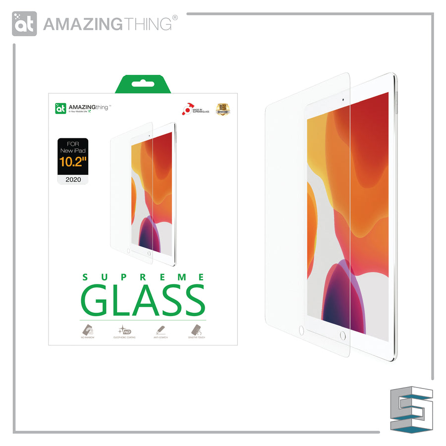 Tempered Glass for Apple iPad 10.2" (2020) - AMAZINGTHING SupremeGlass Ultra Clear 0.3mm Global Synergy Concepts