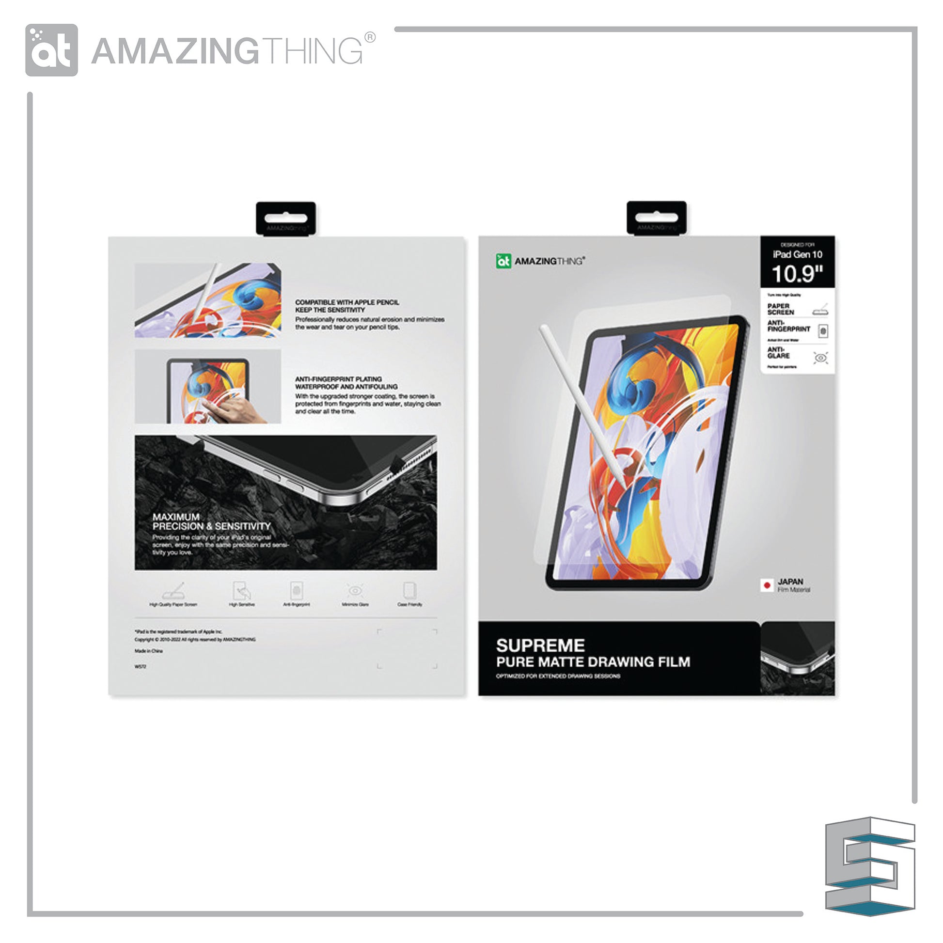 Drawing Film for Apple iPad 10th Gen (2022) - AMAZINGTHING Paperlike Texture 0.2mm Global Synergy Concepts