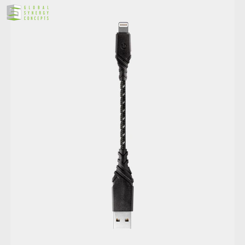 Charge & Sync Lightning MFI Cable - ENERGEA Duraglitz 18cm Global Synergy Concepts