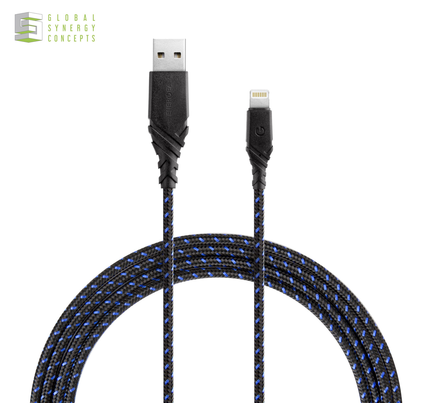Charge & Sync Lightning Cable - ENERGEA Duraglitz MFI 1.5M Global Synergy Concepts