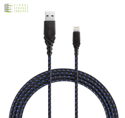 Charge & Sync Lightning Cable - ENERGEA Duraglitz MFI 1.5M Global Synergy Concepts