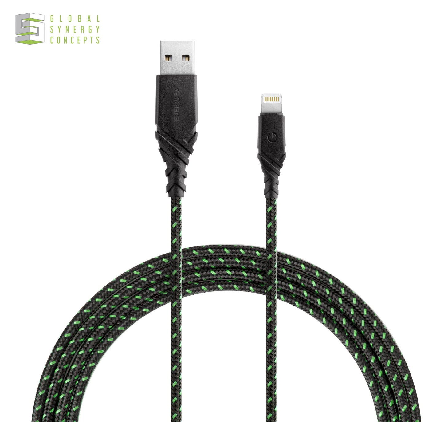 Charge & Sync Lightning Cable - ENERGEA Duraglitz MFI 1.5M Global Synergy Concepts