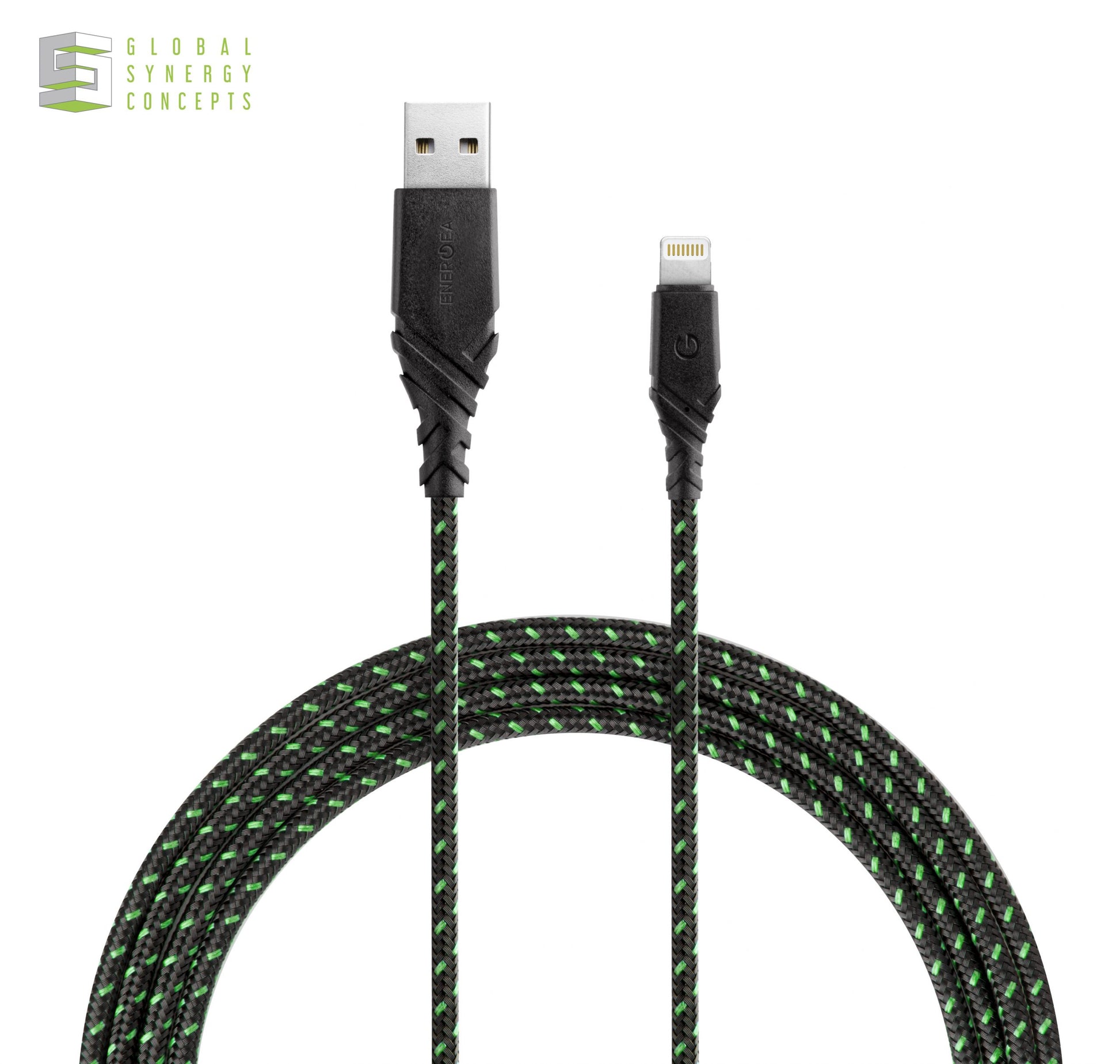 Charge & Sync Lightning Cable - ENERGEA Duraglitz MFI 1.5M Global Synergy Concepts