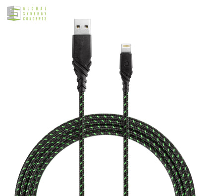 Charge & Sync Lightning Cable - ENERGEA Duraglitz MFI 1.5M Global Synergy Concepts