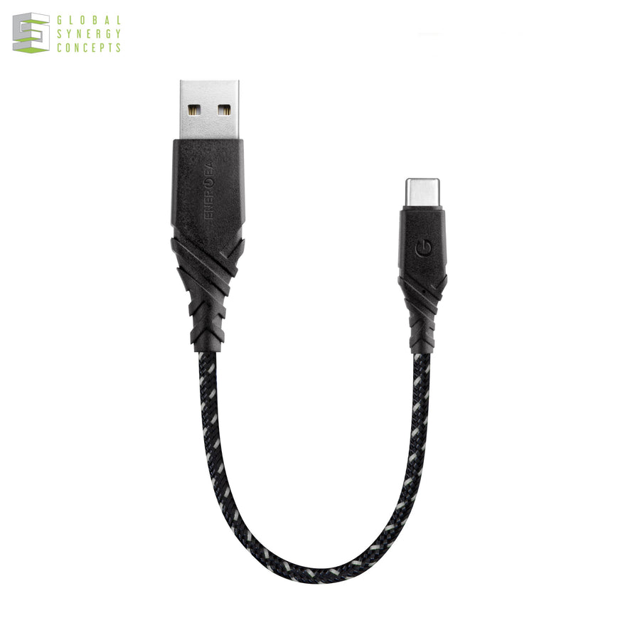 Charge & Sync 2.0 USB-C to USB-A Cable - ENERGEA Duraglitz 18cm Global Synergy Concepts