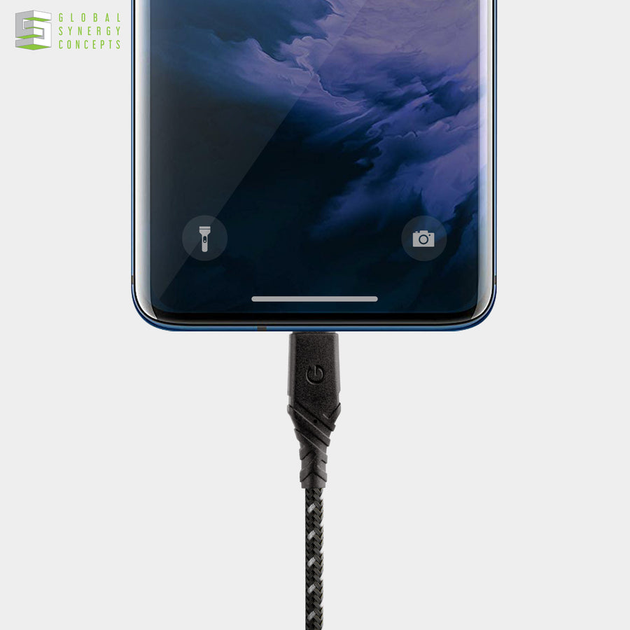 Charge & Sync Micro-USB Cable - ENERGEA Duraglitz 18cm Global Synergy Concepts