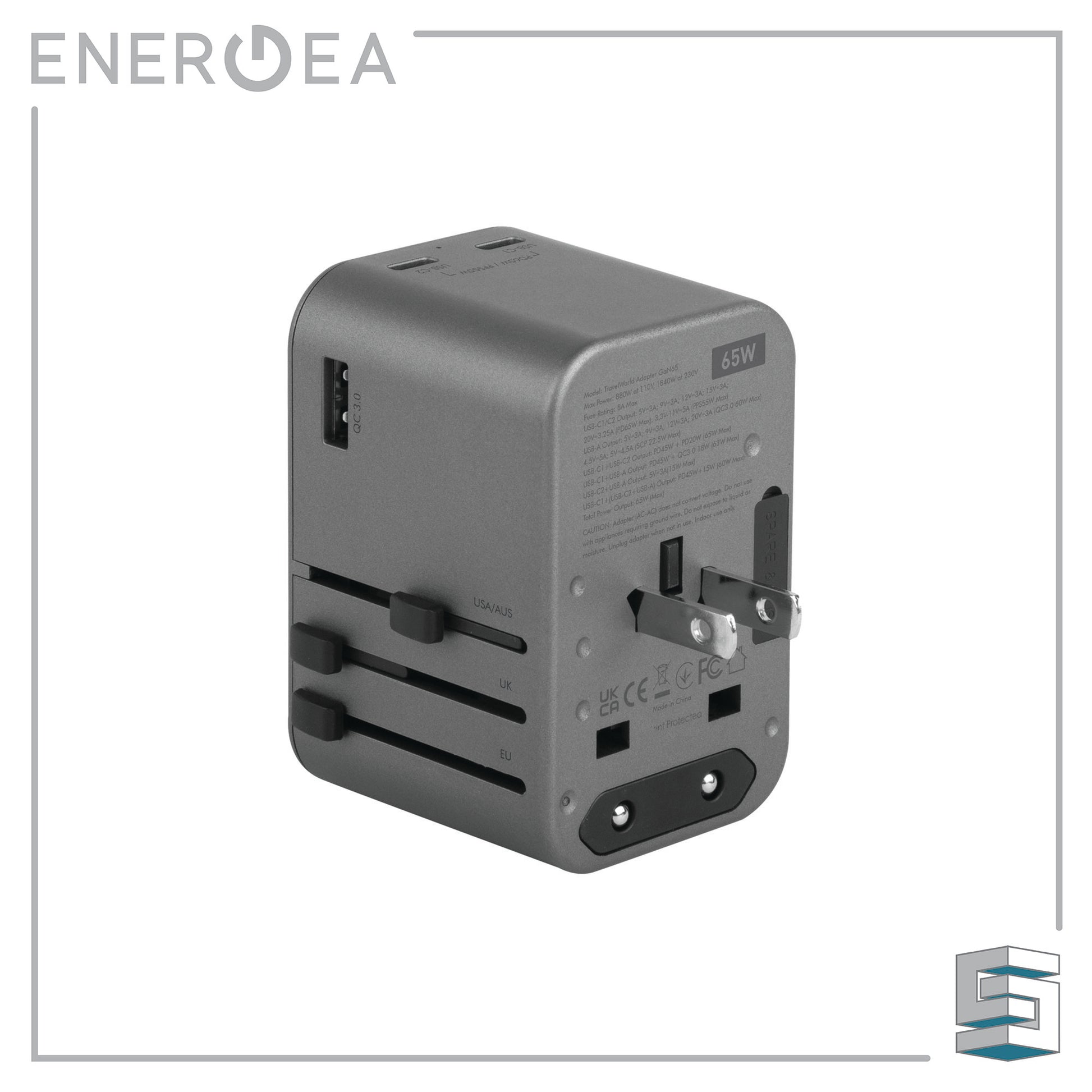 Universal Adapter - ENERGEA TravelWorld Adapter GaN65 Global Synergy Concepts