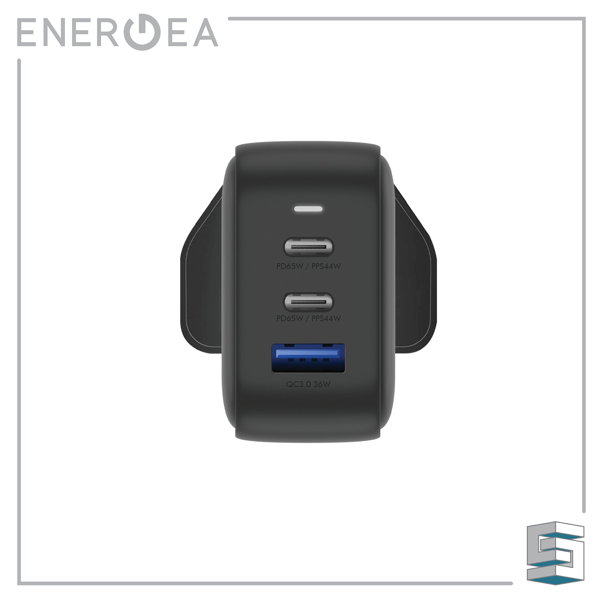 Wall Charger - ENERGEA Travelite GAN66 (US+UK) Global Synergy Concepts