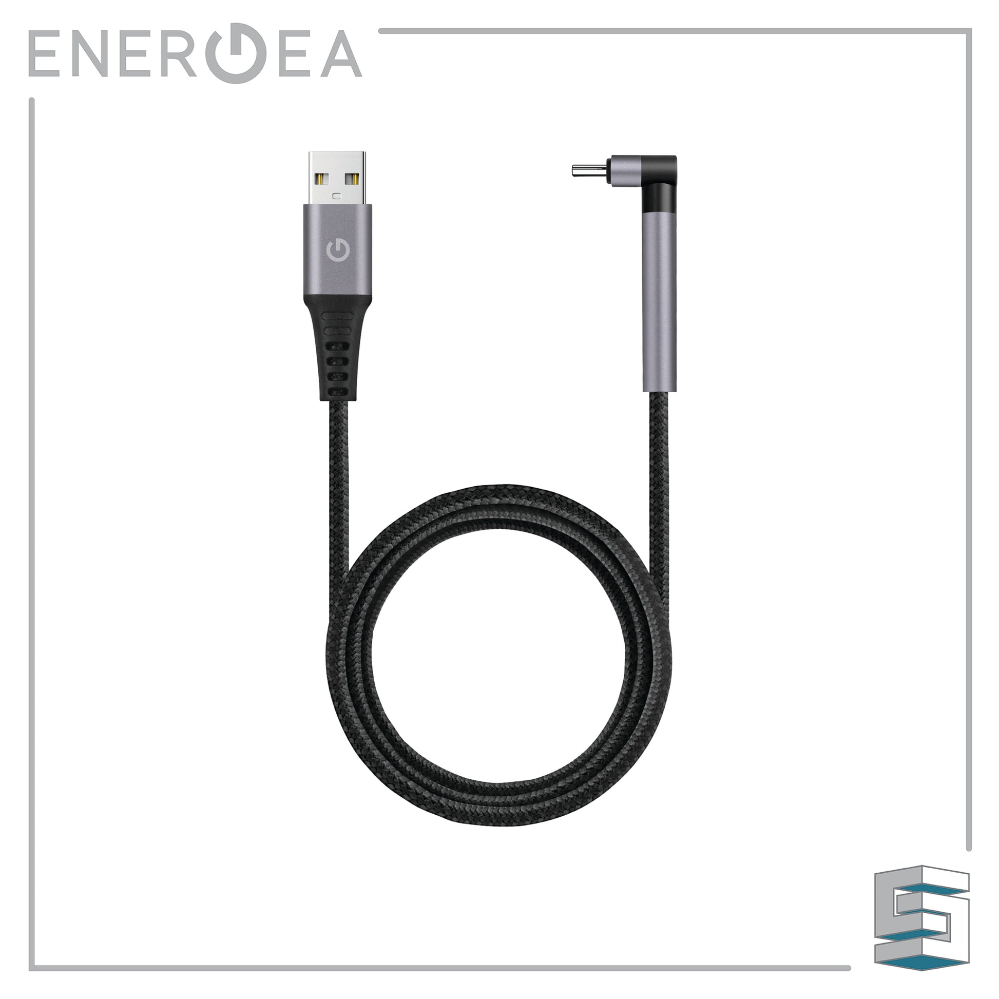 Charge & Sync USB-A to Lightning Video Cable - ENERGEA AluTough Edge MFI 1.5m (antimicrobial) Global Synergy Concepts