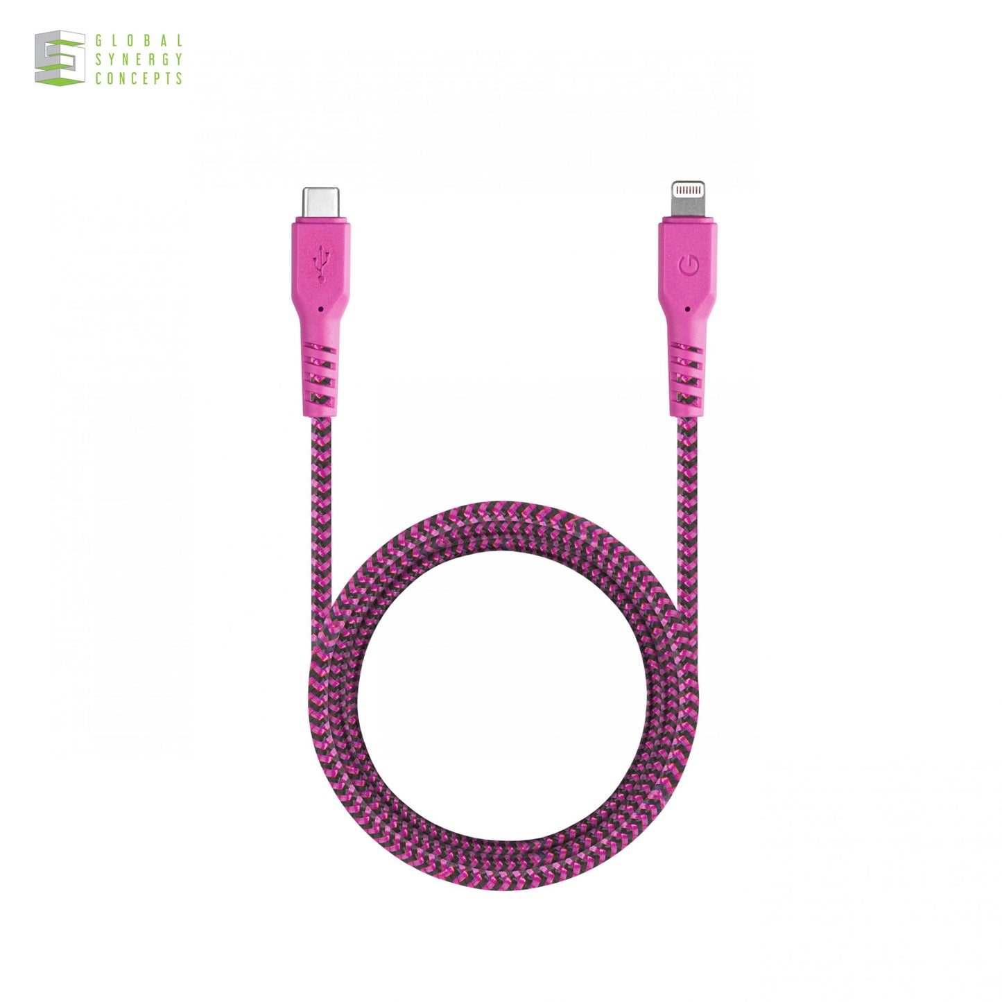 Charge & Sync USB-C to Lightning Cable - ENERGEA FibraTough MFI 1.5m Global Synergy Concepts