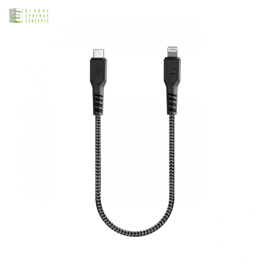Charge & Sync USB-C to Lightning Cable - ENERGEA FibraTough MFI 30cm Global Synergy Concepts
