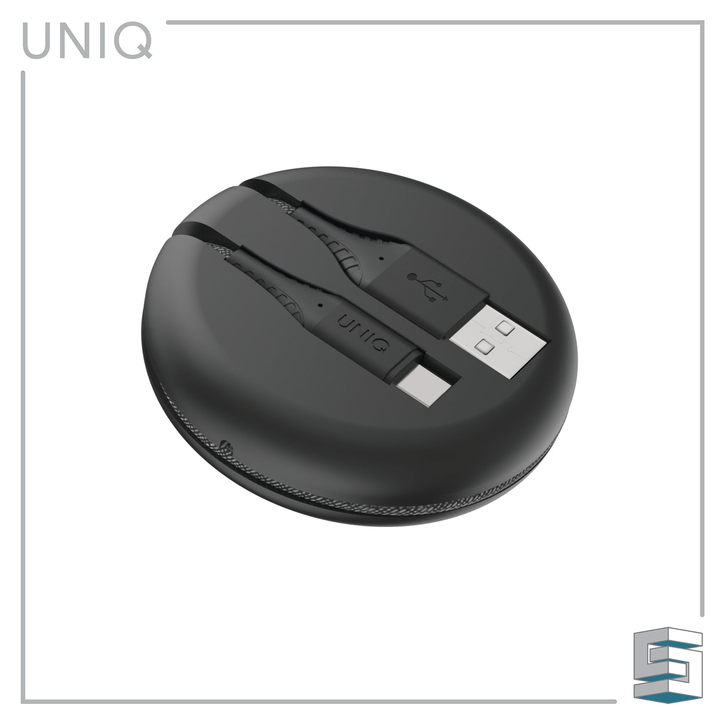 Charge & Sync USB-A to USB-C Cable with Smart Cable Organiser - UNIQ Halo 1.2m Global Synergy Concepts