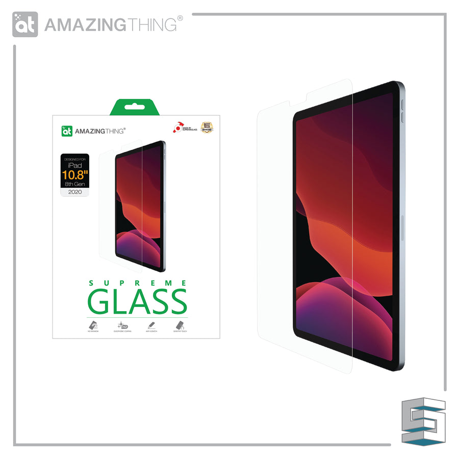 Tempered Glass for Apple iPad Air 10.9" (2020) - AMAZINGTHING SupremeGlass Ultra Clear 0.3mm Global Synergy Concepts