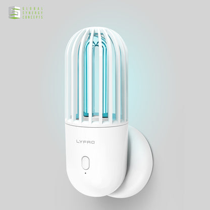 Portable UVC+Ozone Disinfection Lamp with Magnetic Base - LYFRO Hova Global Synergy Concepts